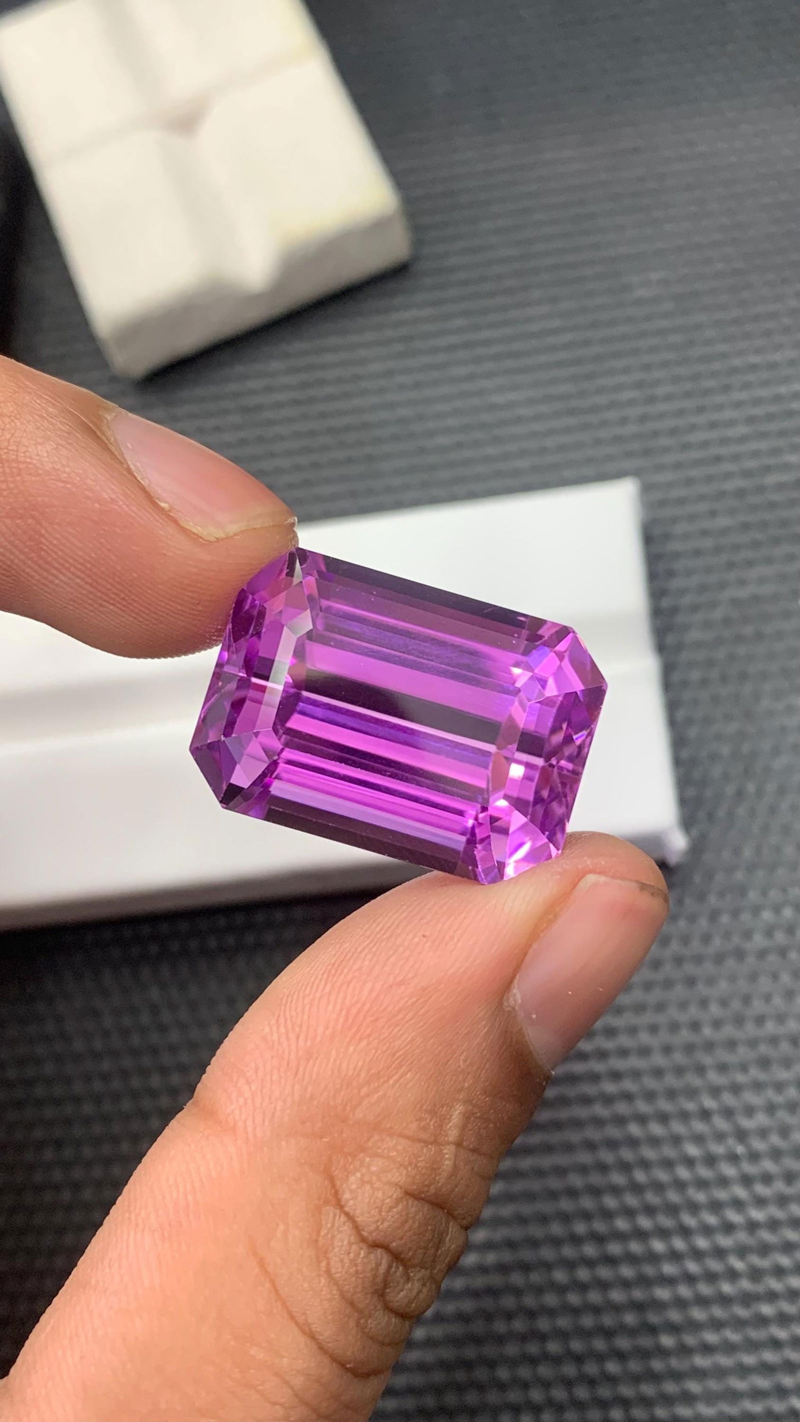 58.185 CT Intense Top Pink Kunzite Emerald Cut Gemstone From Rabbani Mine - 16