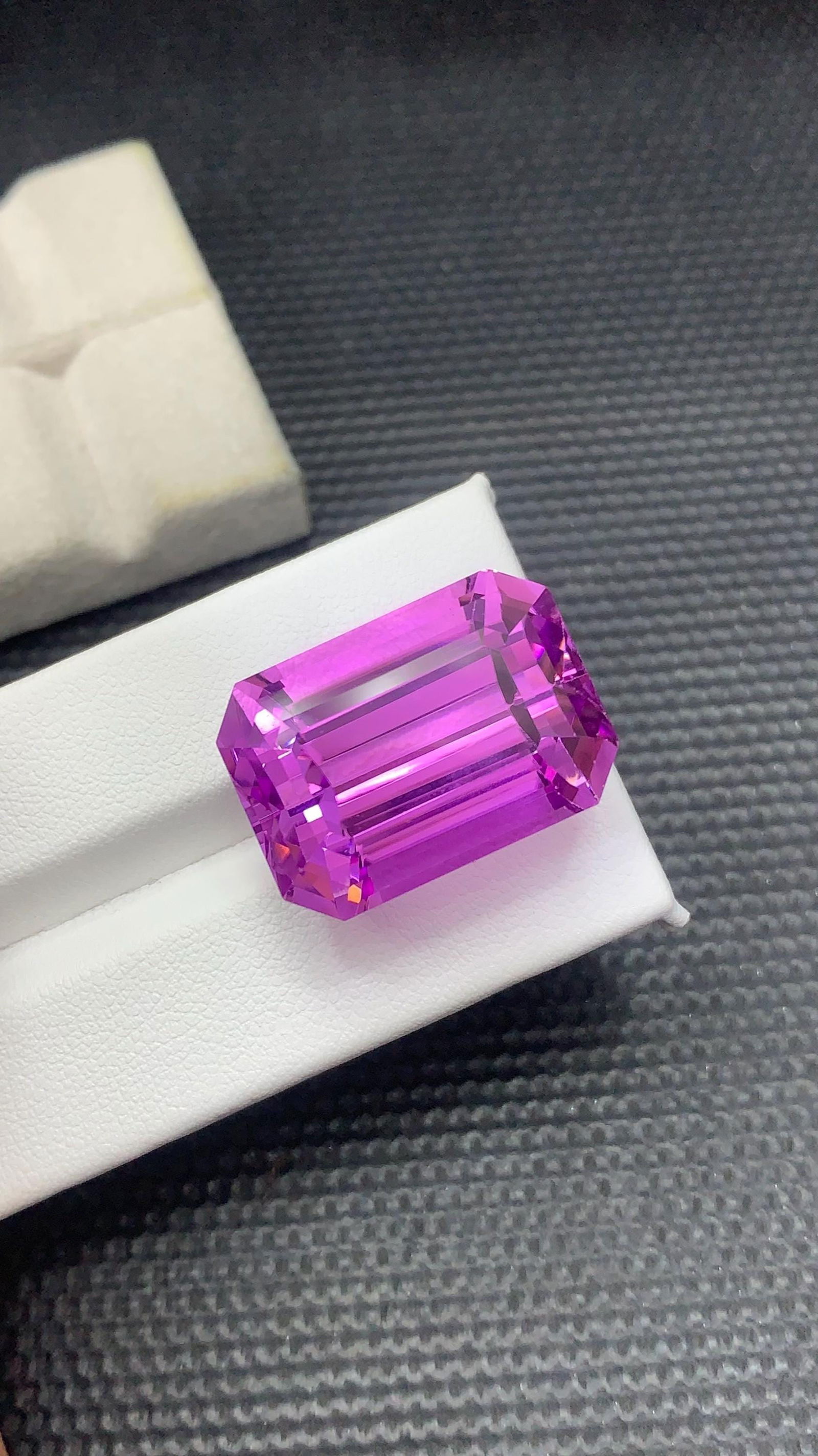 58.185 CT Intense Top Pink Kunzite Emerald Cut Gemstone From Rabbani Mine - 18