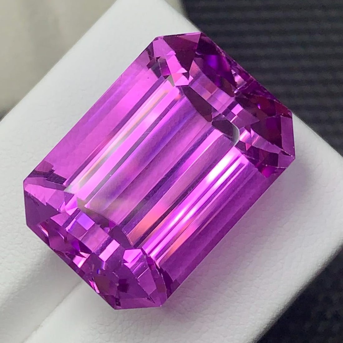 58.185 CT Intense Top Pink Kunzite Emerald Cut Gemstone From Rabbani Mine (1 of 20)