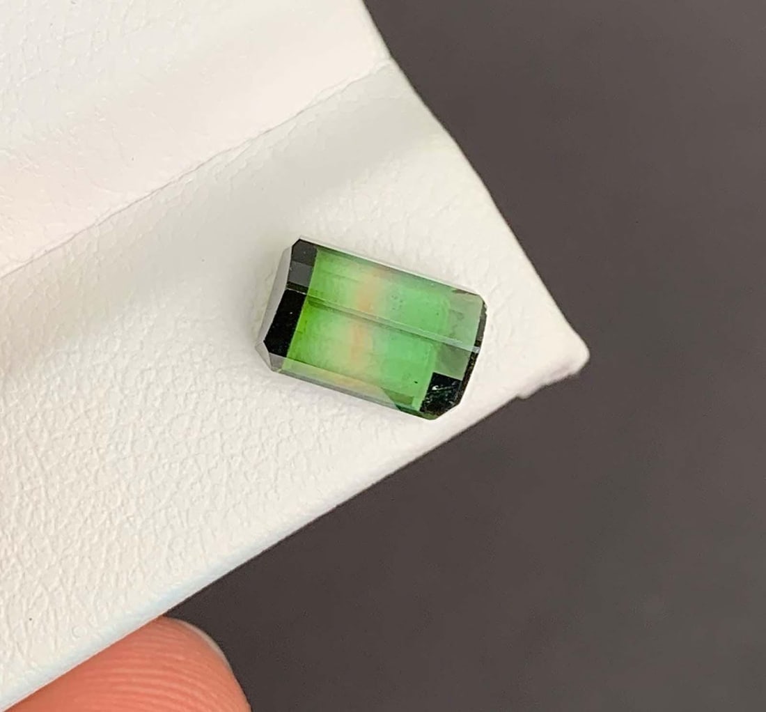 Multi Color Tourmaline Gemstone: Natural October Birthstone, Africa (2.78 CT) - 9