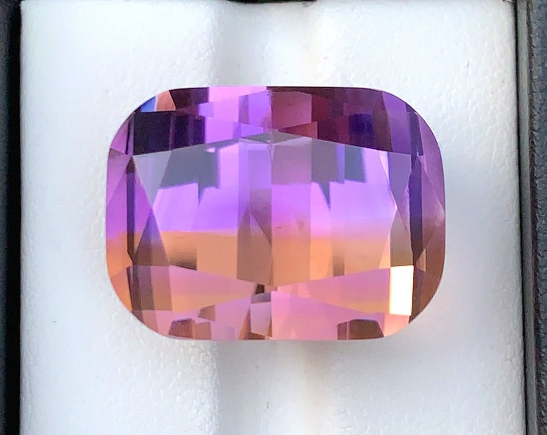 Natural Ametrine Gemstone: 35.00 CT Cushion Cut, February Birthstone - 2