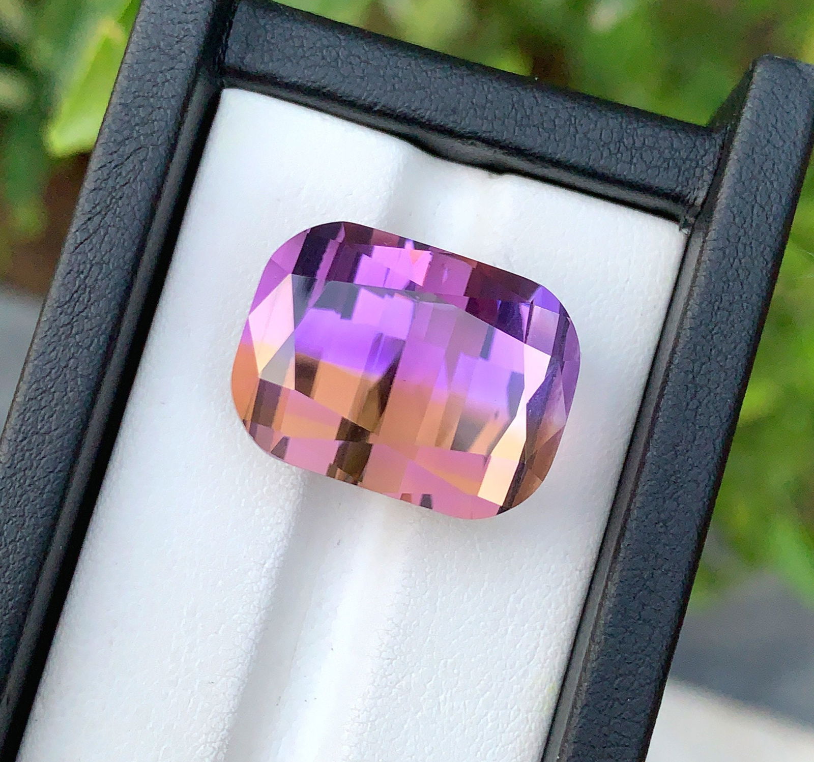 Natural Ametrine Gemstone: 35.00 CT Cushion Cut, February Birthstone - 9