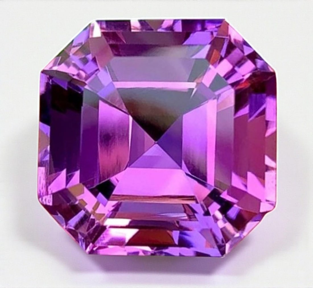 Natural Asscher Cut Amethyst Gemstone: February Birthstone, 16.45 Carats: Title: Natural Asscher Cut Amethyst Gemstone: February Birthstone, 16.45 Carats Description: Supplies for making crafts Materials: Gemstone: Amethyst Carat weight: 16.45