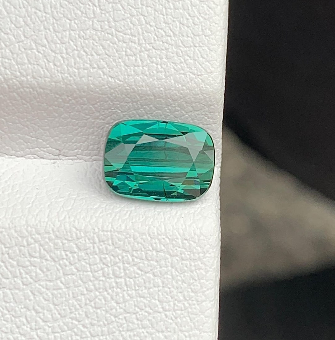 Blue Green Tourmaline Gemstone: Natural October Birthstone, Africa (1.96 CT) - 4