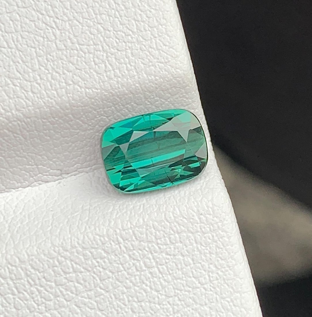 Blue Green Tourmaline Gemstone: Natural October Birthstone, Africa (1.96 CT) - 6