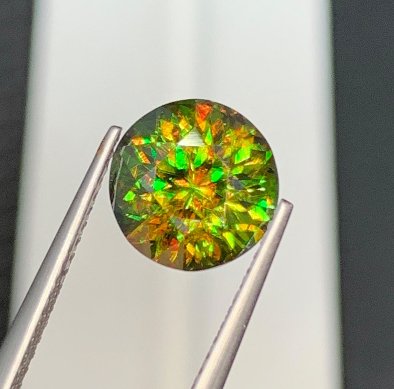 Natural Chrome Sphene Titanite Gemstone: 3.10 Carat Round Cut June Birthstone - 11