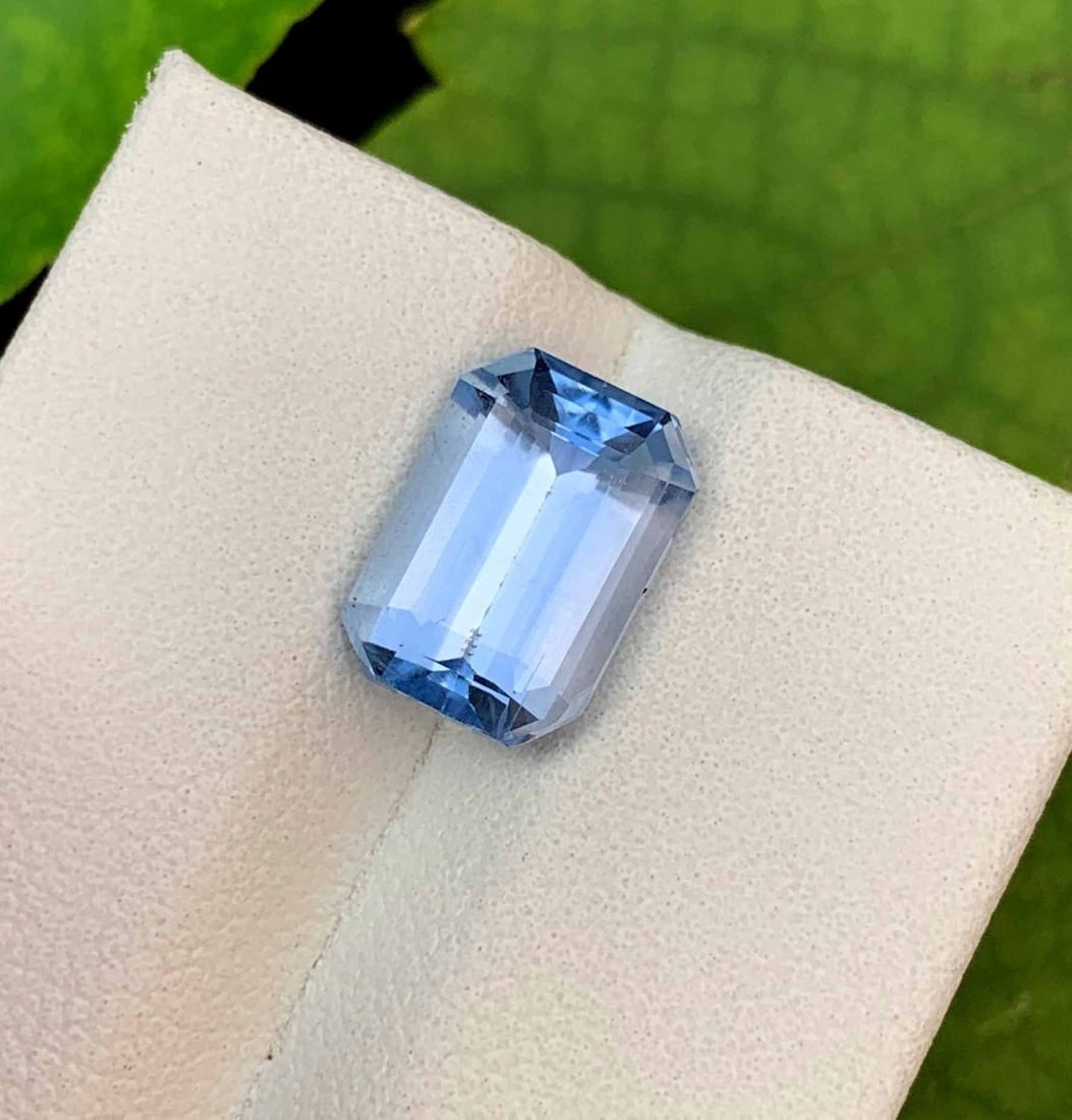 Santa Maria Aquamarine Gemstone: Emerald Cut Beryl, 3.05 Carats - 4