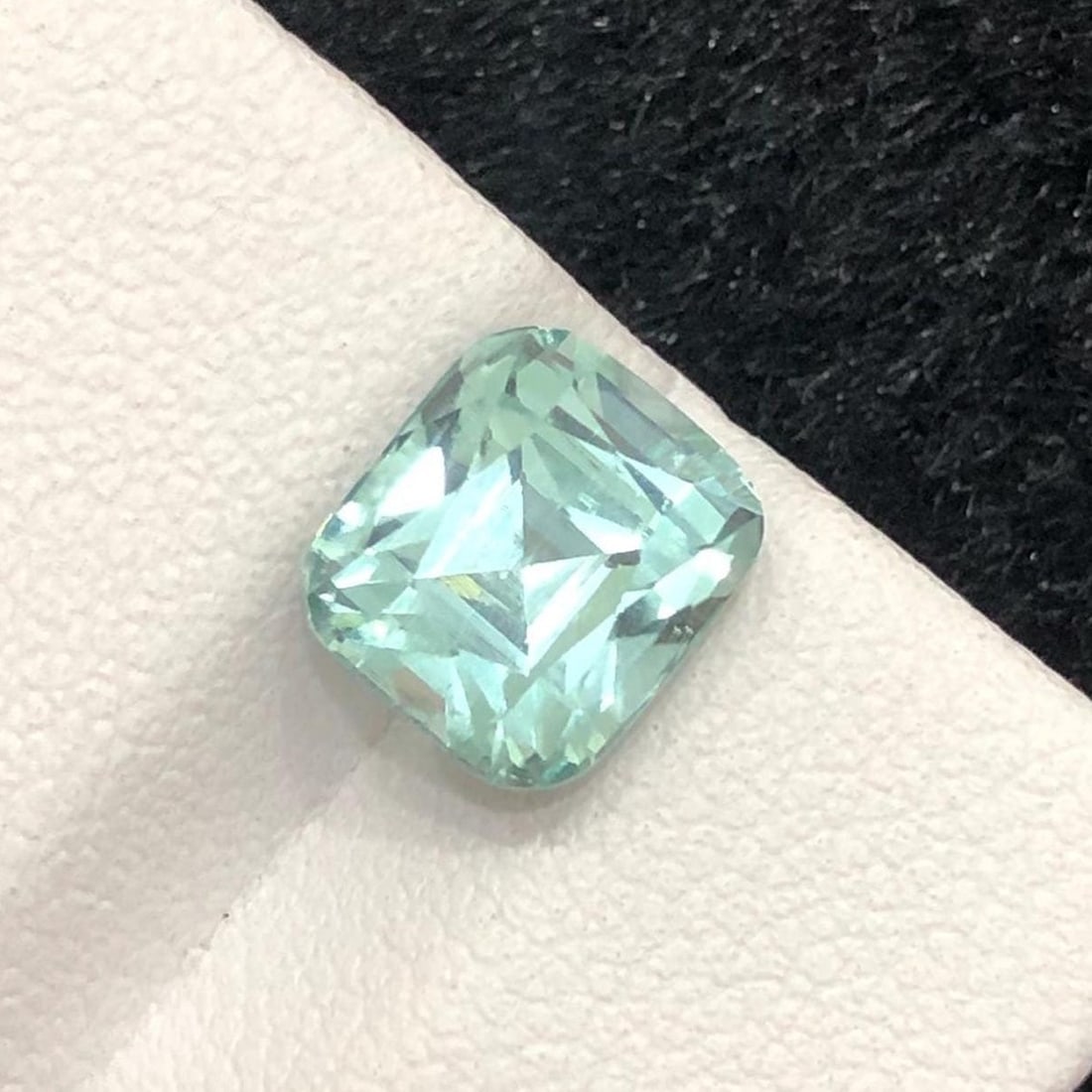 Aqua Green Tourmaline Gemstone: 3.44 CT Afghani Cushion Cut Stone: Title: Aqua Green Tourmaline Gemstone: 3.44 CT Afghani Cushion Cut Stone Description: Supplies for making crafts Materials: Gemstone: Tourmaline Carat weight: 3.44 Top Quality Breathtaking Aqua Green