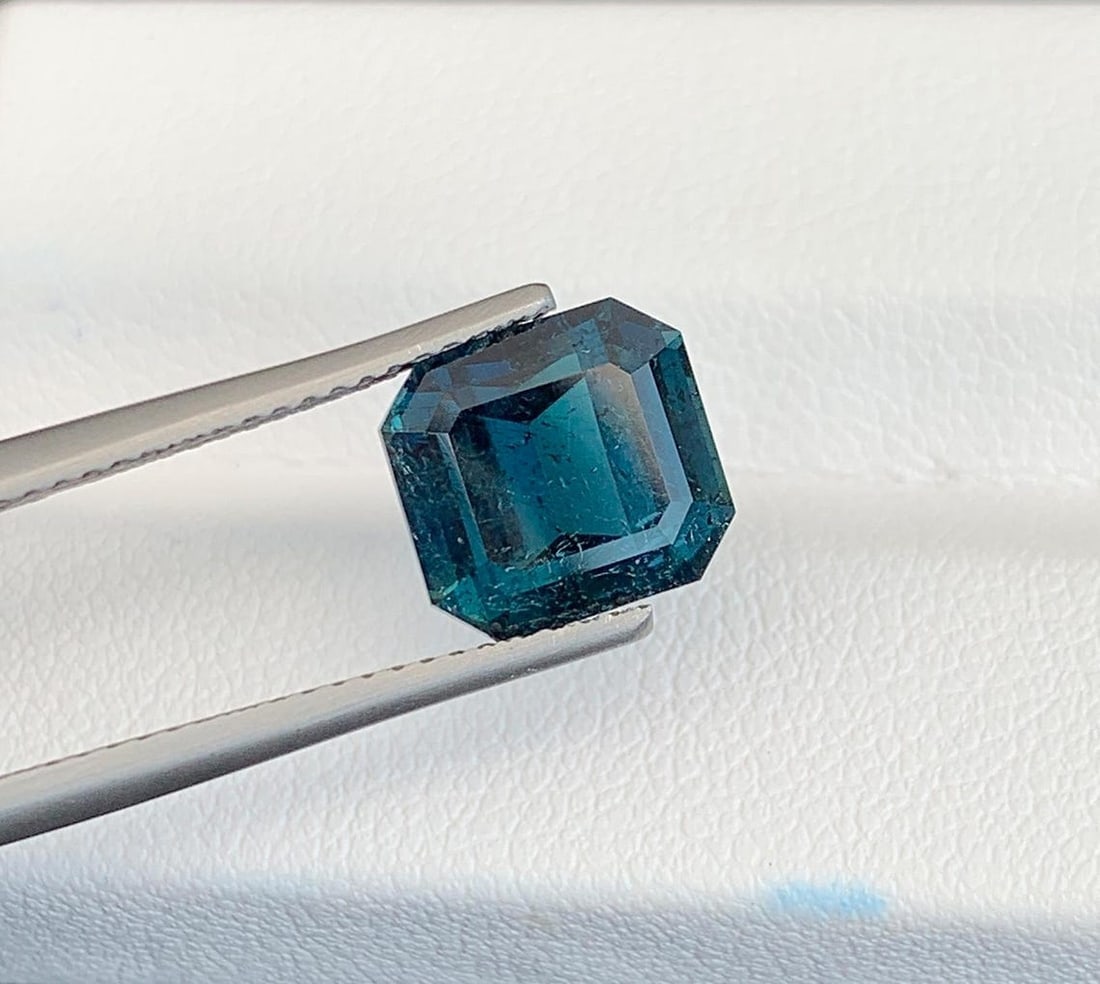 Ink Blue Tourmaline Gemstone: Natural October Birthstone, Afghanistan (4.80 CT) - 5