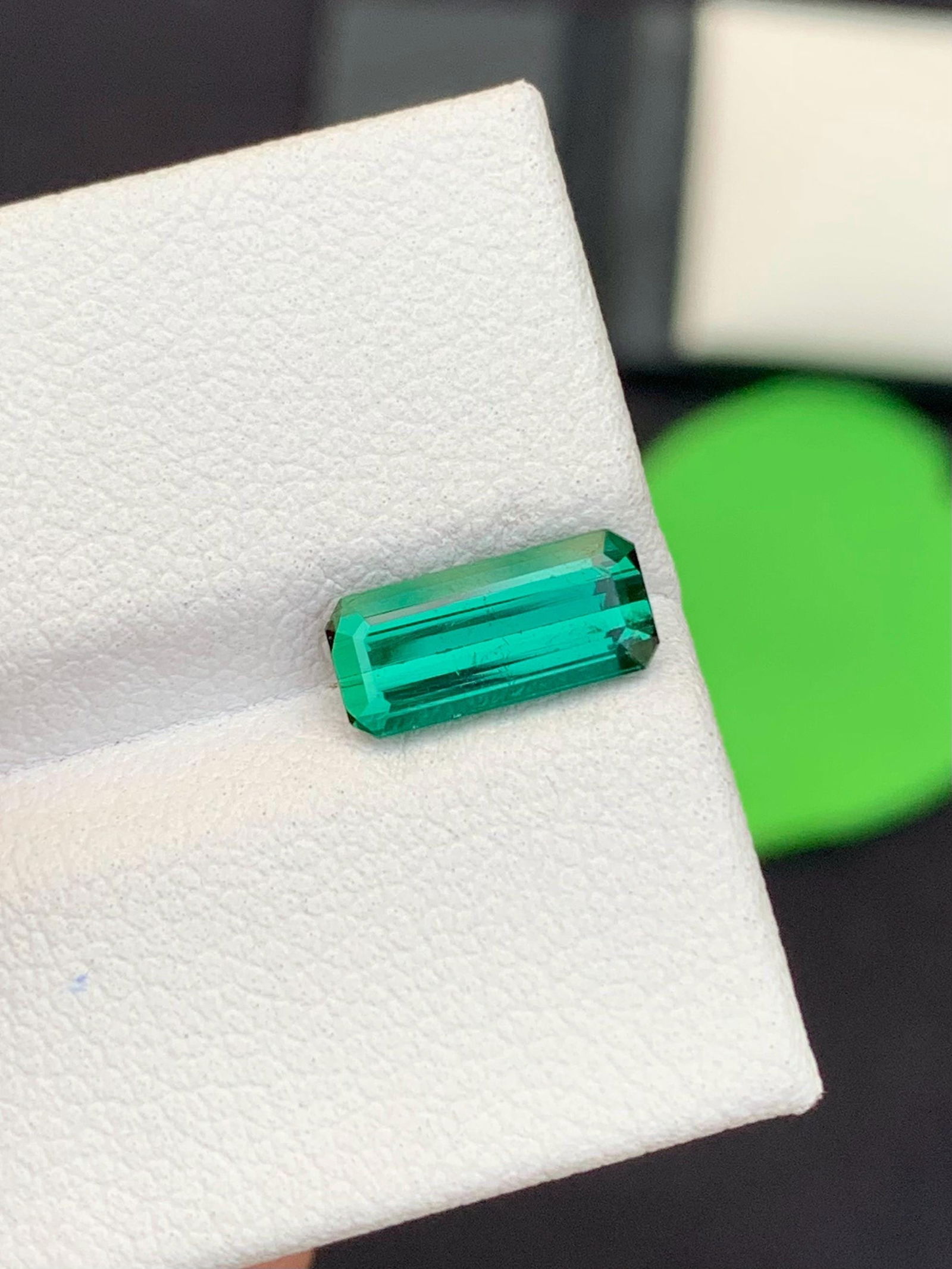 Natural Bright Cerulean Color Tourmaline Gemstone For Ring Making - 10