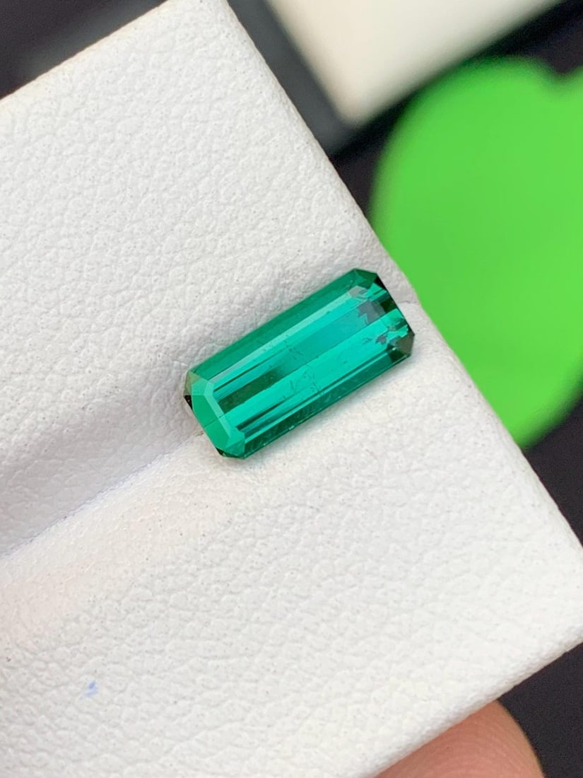 Natural Bright Cerulean Color Tourmaline Gemstone For Ring Making - 5