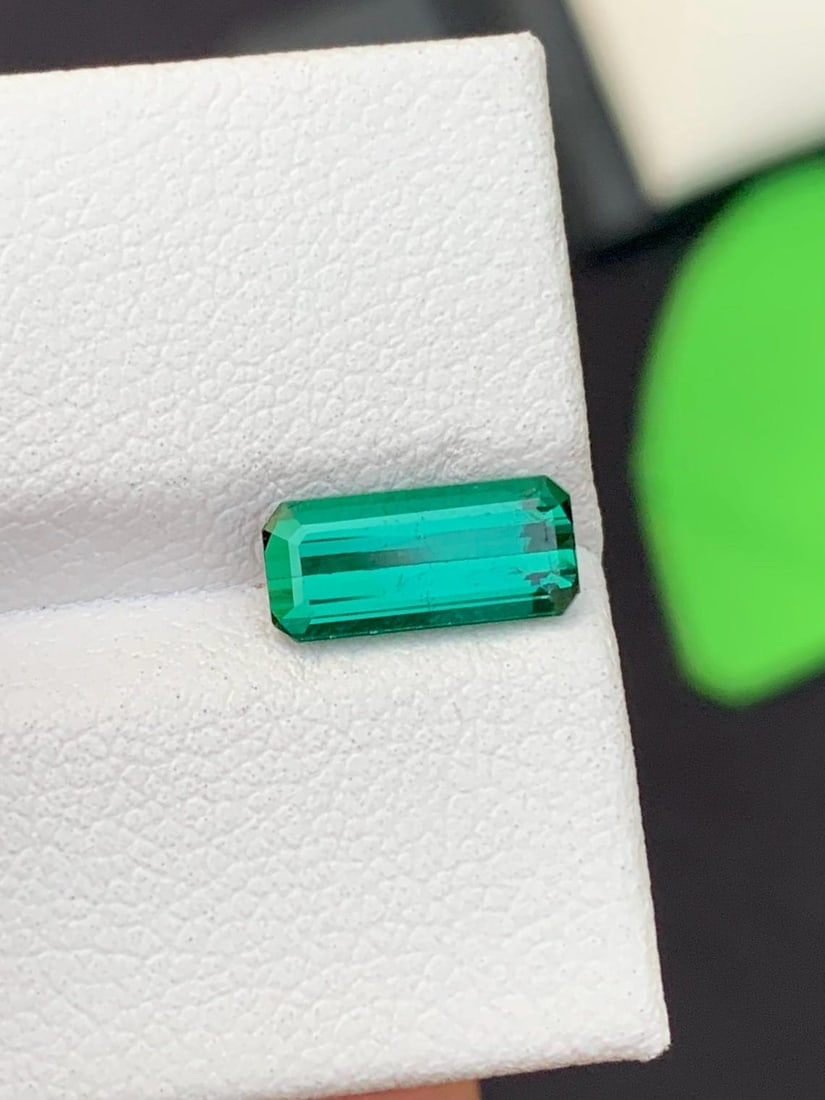 Natural Bright Cerulean Color Tourmaline Gemstone For Ring Making - 7