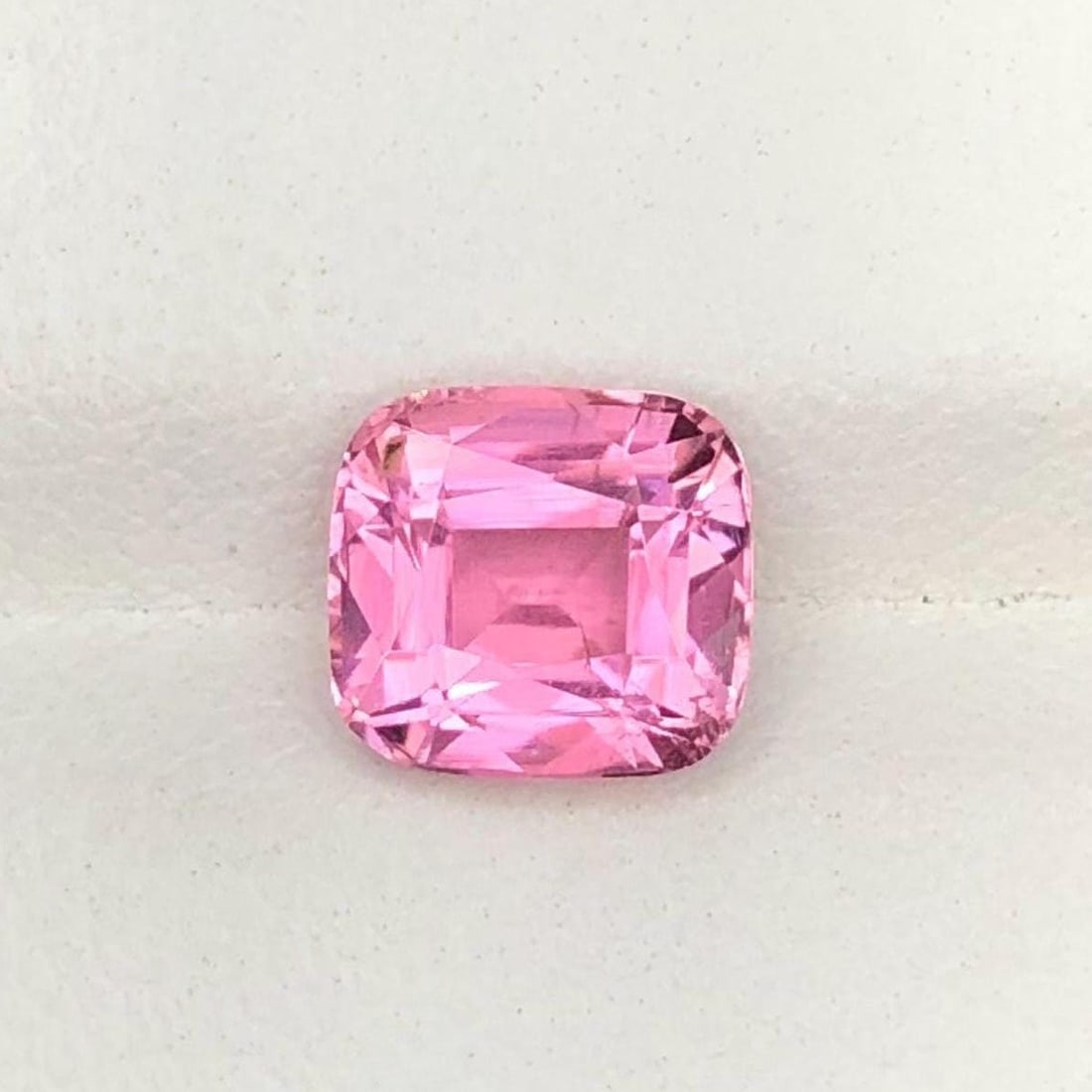 Candy Pink Tourmaline Gemstone: 2.48 Carat Cushion Cut: Title: Candy Pink Tourmaline Gemstone: 2.48 Carat Cushion CutDescription: Supplies for making crafts Materials: Gemstone: Tourmaline Carat weight: 2 Natural Tourmaline Gemstone, Pink Color,
