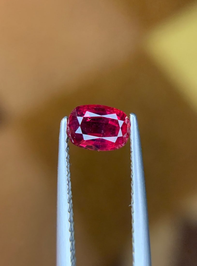 Red Ruby Gemstone: 0.85 Carat Cushion Cut Mozambique Ruby - 5
