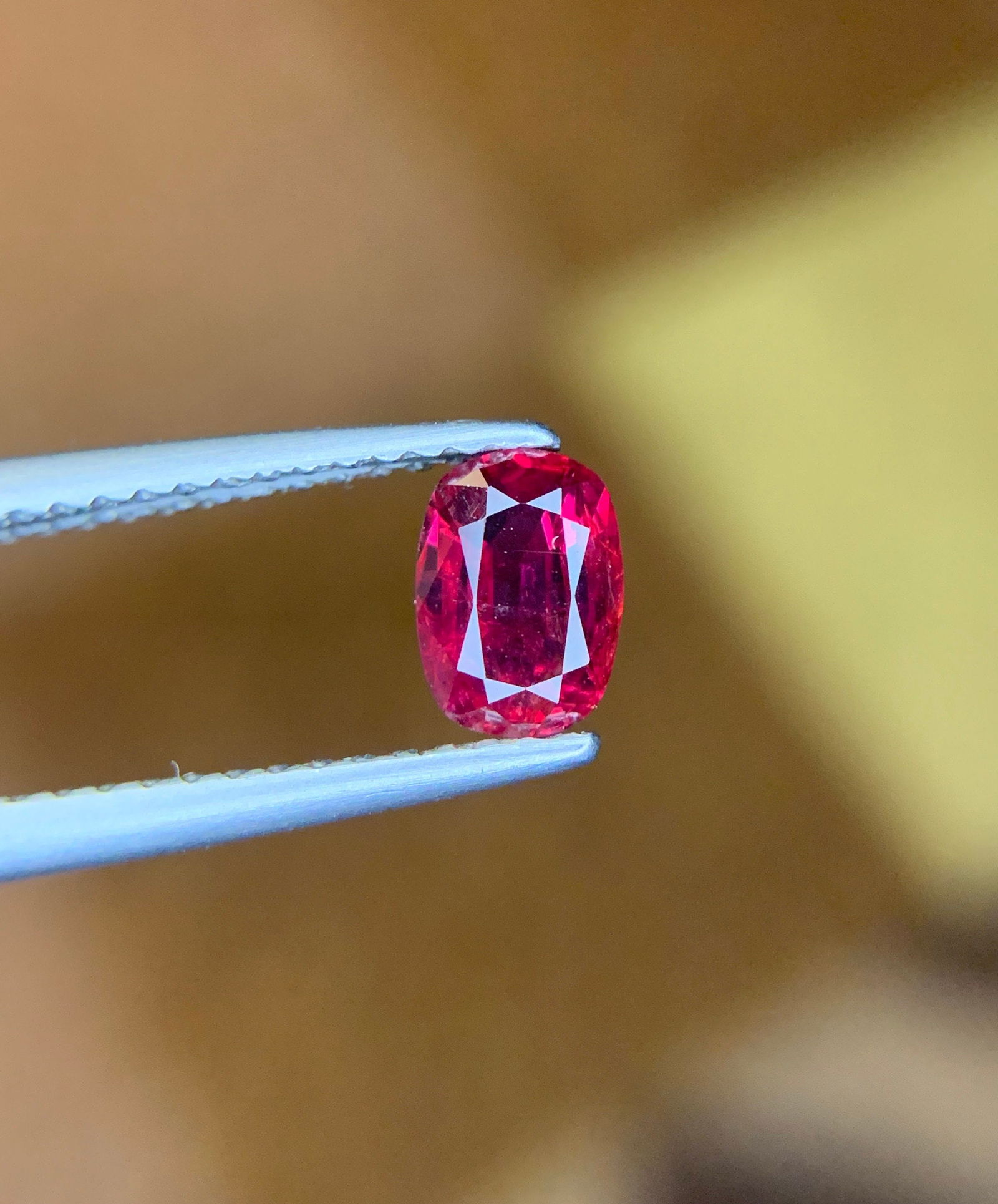 Red Ruby Gemstone: 0.85 Carat Cushion Cut Mozambique Ruby - 9