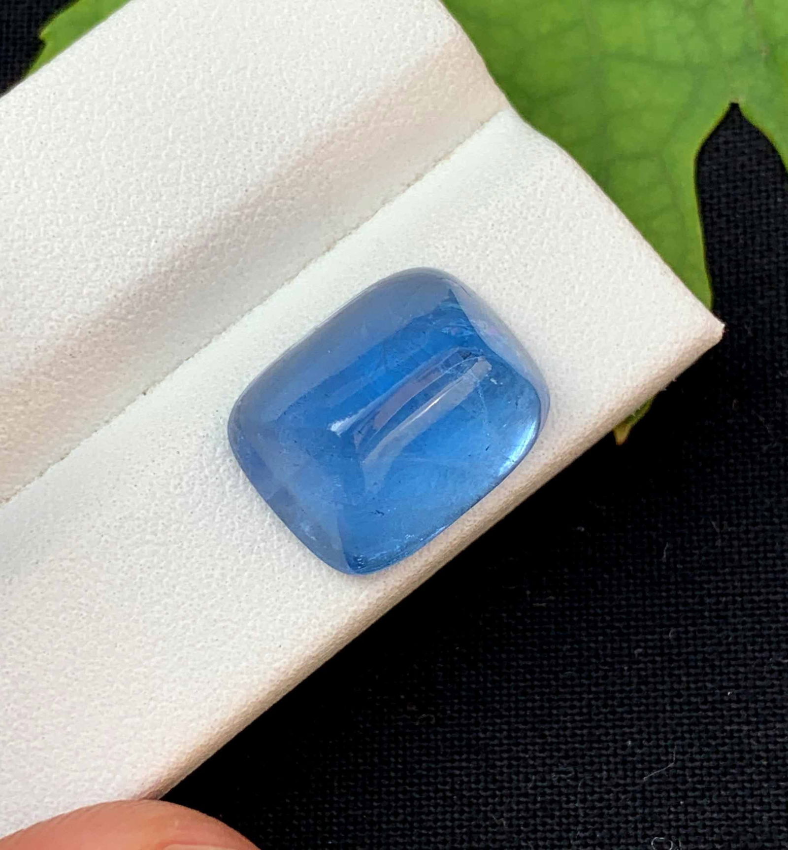 Natural Aquamarine Cabochon: Mariner Blue Gemstone, March Birthstone (10.10 Carats) - 6