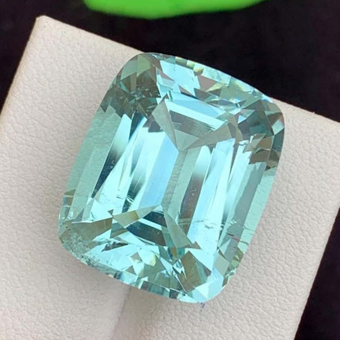 Natural Aquamarine Gemstone: 26.45 Carat Cushion Cut, March Birthstone: Title: Natural Aquamarine Gemstone: 26.45 Carat Cushion Cut, March Birthstone Description: Supplies for making crafts Materials: Gemstone: Aquamarine Natural Aquamarine