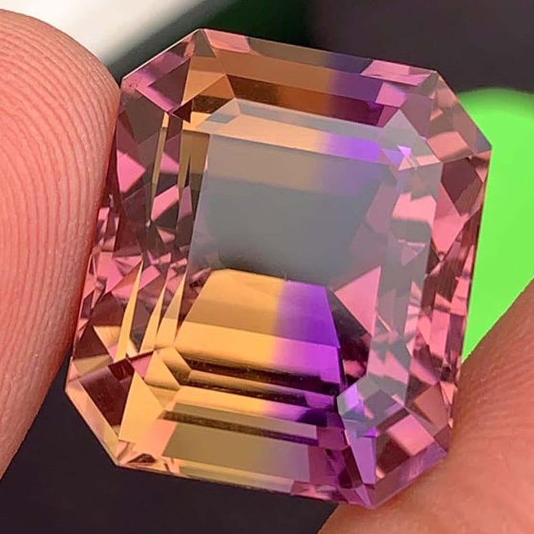 Emerald Cut Ametrine Gemstone: 32.63 Carats, Royal Purple & Golden: Title: Emerald Cut Ametrine Gemstone: 32.63 Carats, Royal Purple & Golden Description: Supplies for making crafts Materials: Gemstone: Ametrine Natural Ametrine Gemston