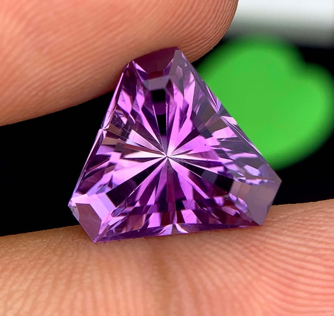Fancy Cut Amethyst Gemstone: February Birthstone, Jewelry Making (8.90 Carats) - 4