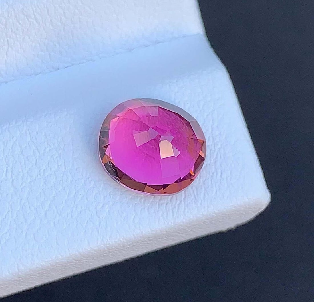 Neon Pink Tourmaline Gemstone: Natural October Birthstone, Africa (2.37 CT) - 3