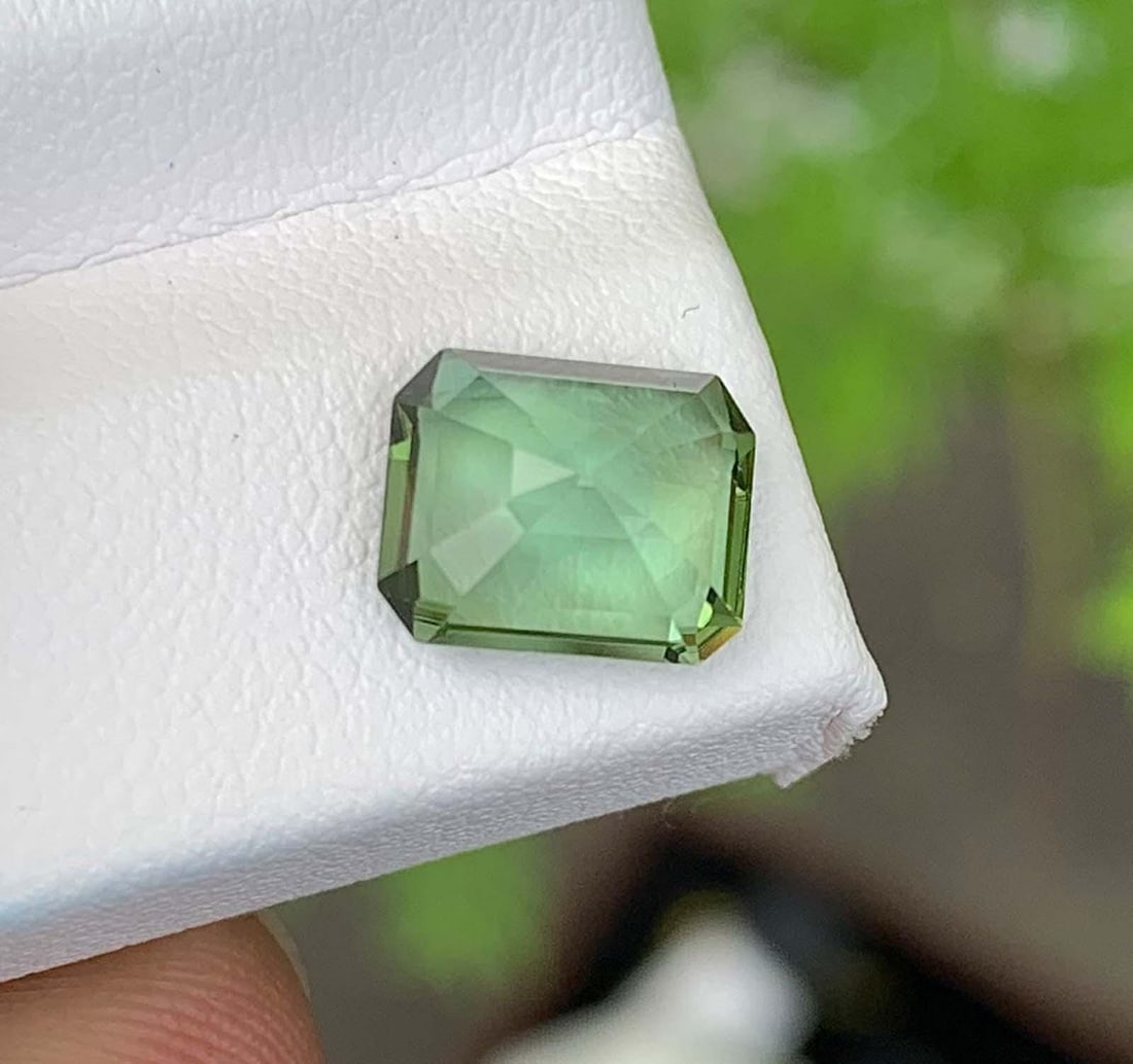 Blue Green Tourmaline Gemstone: Natural October Birthstone, Africa (2.54 CT) - 6