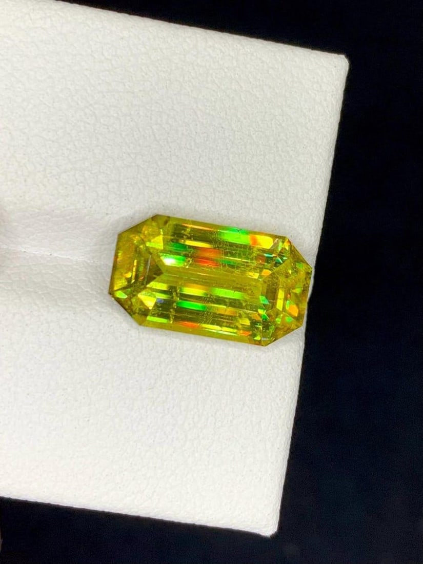 Natural Yellow Sphene Gemstone: Lustrous Titanite for Ring Making - 5