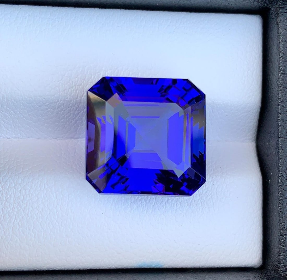 Natural AAA Tanzanite Loose Gemstone Asscher Shape For Making Jewelry 20.50 CTs - 4