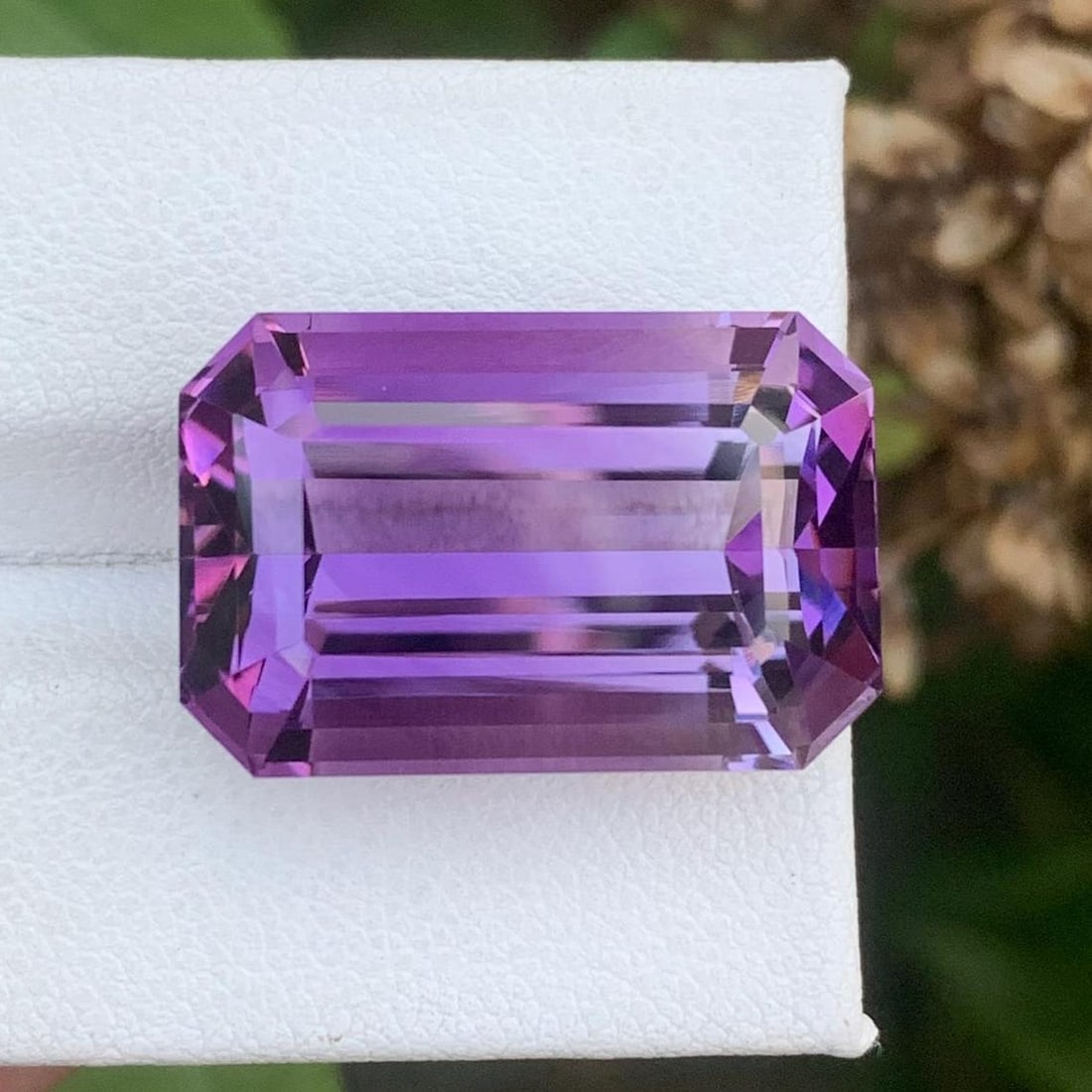 Purple Amethyst Gemstone, 30.28 Carat Emerald Cut, Loupe Clean (1 of 17)