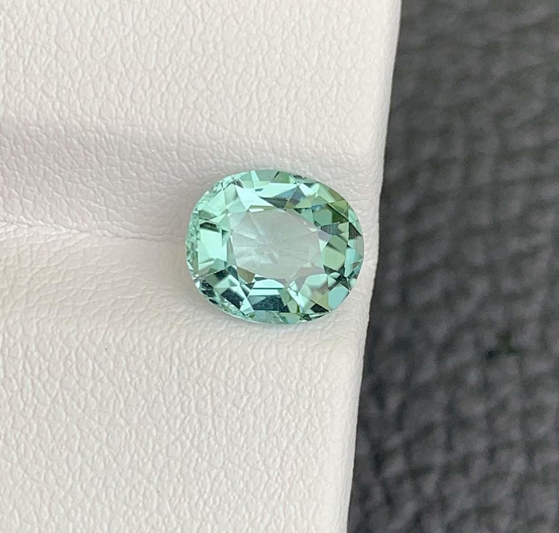 Vista Blue Color Tourmaline Gemstone: Natural October Birthstone, Africa (2.08 CT) - 8