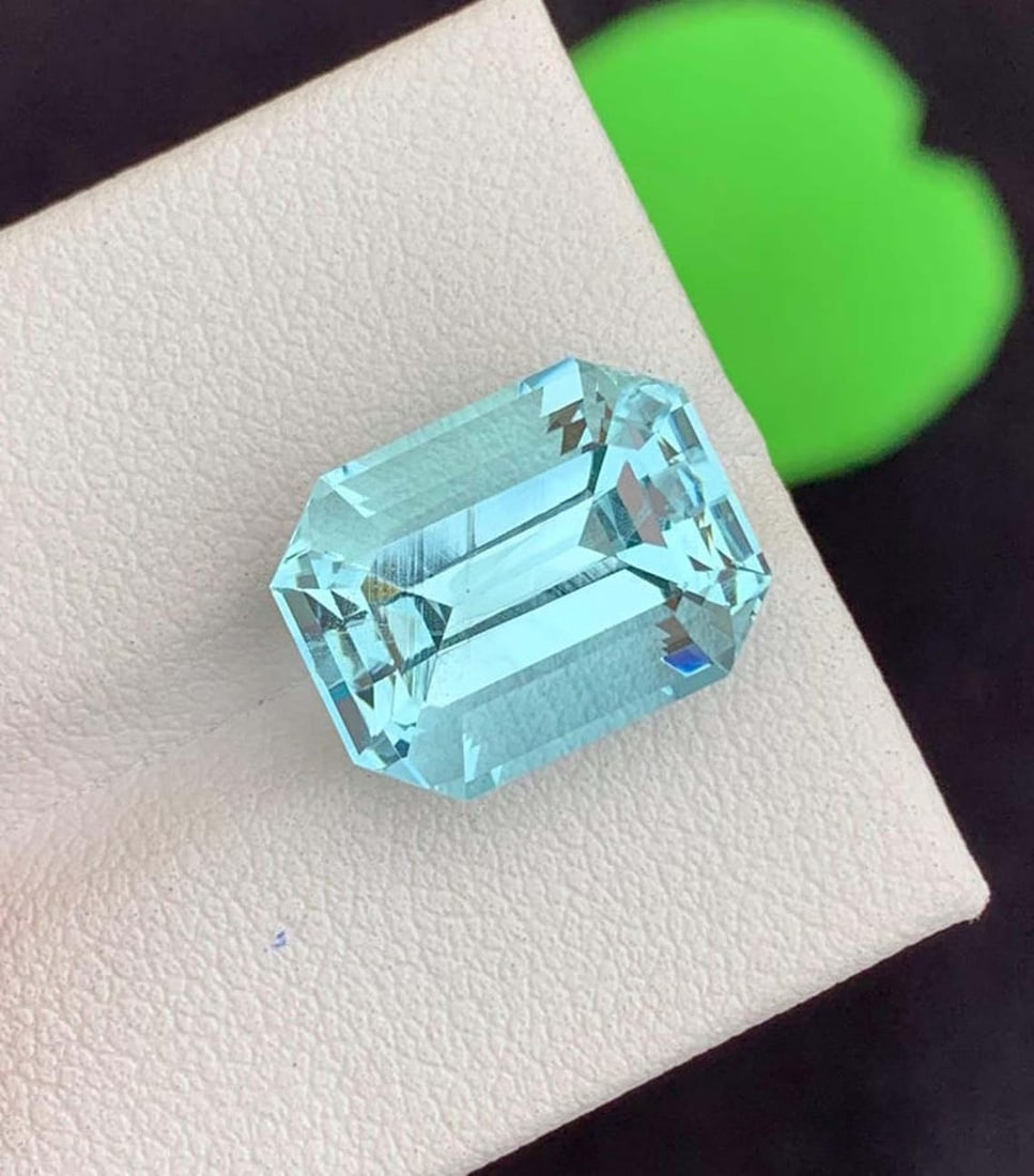 Emerald Cut Aquamarine Gemstone: 8.38 Carat March Birthstone: Title: Emerald Cut Aquamarine Gemstone: 8.38 Carat March Birthstone Description: Supplies for making crafts Materials: Gemstone: Aquamarine Natural Aquamarine Gemstone,
