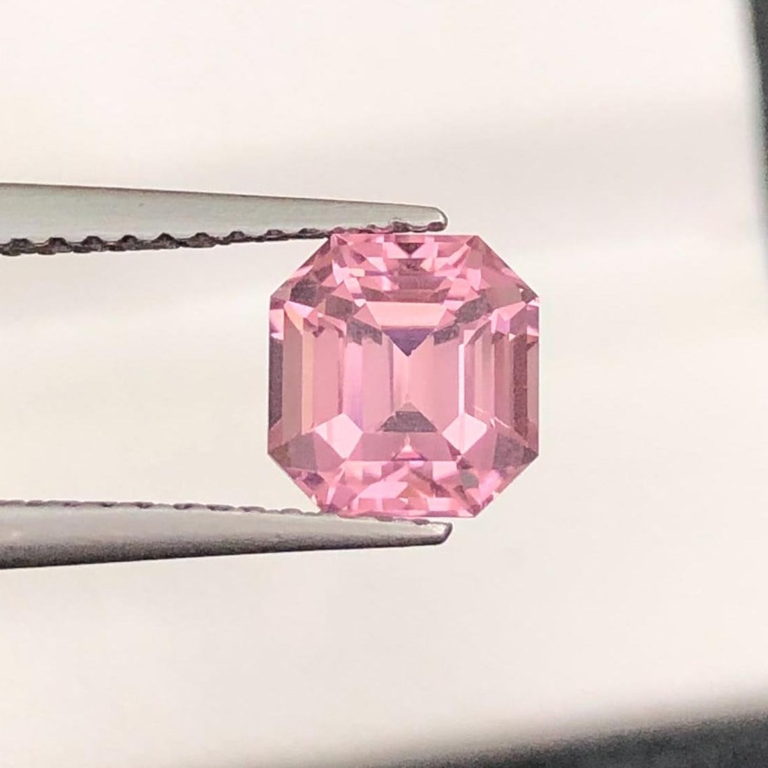 1.50 Carat Soft Pink Tourmaline Gemstone: Asscher Cut, Afghanistan: Title: 1.50 Carat Soft Pink Tourmaline Gemstone: Asscher Cut, AfghanistanDescription: " Supplies for making crafts Materials: Gemstone: Tourmaline Carat weight: 1.50 Tourmaline Details:
