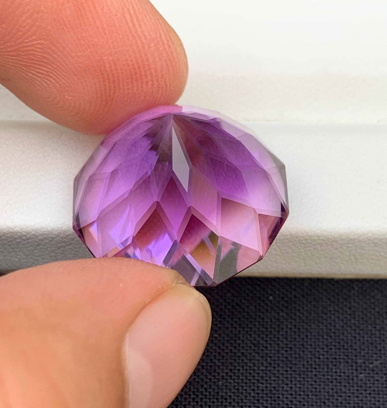 Flower Cut Amethyst Gemstone: 40.95 Carats, February Birthstone - 9