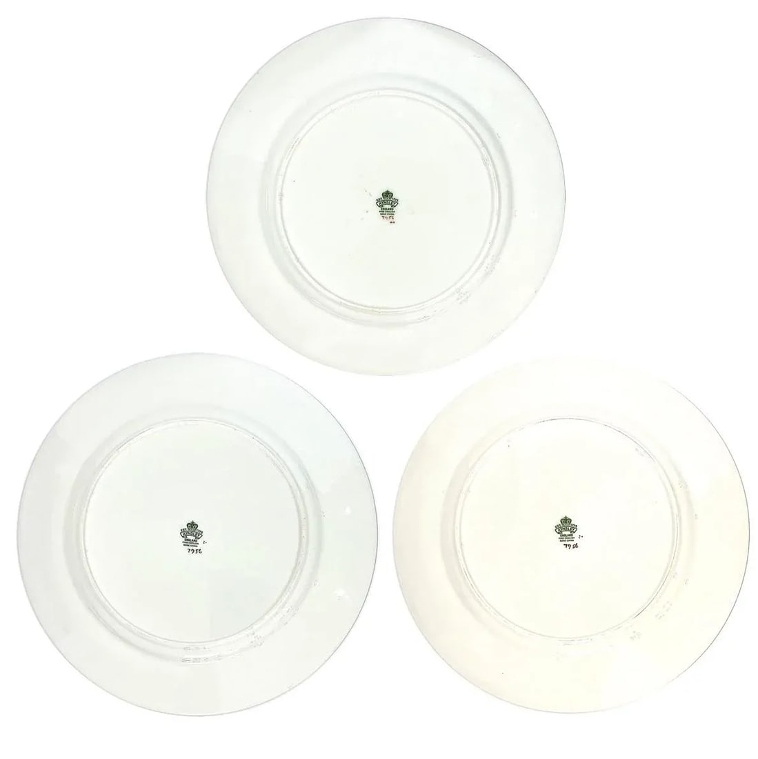 Aynsley Orchard Fruit Gold Dinner Plates - Hand-Painted - Set of Six - 8