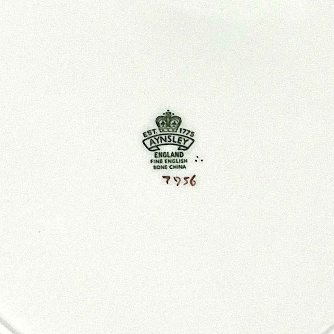 Aynsley Orchard Fruit Gold Dinner Plates - Hand-Painted - Set of Six - 9