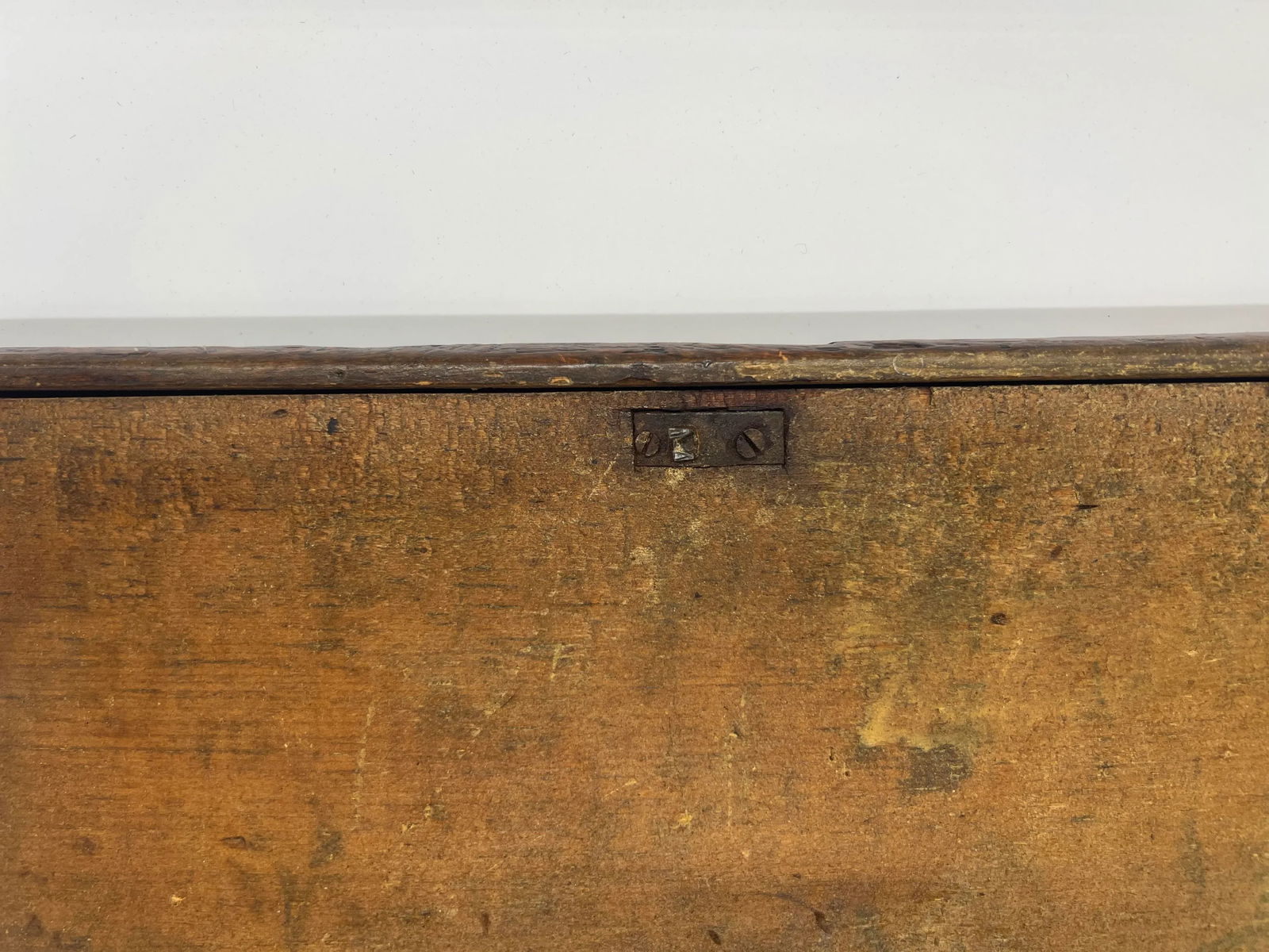 Antique Primitive American Paint Decorated Tool or Document Storage Box - 10