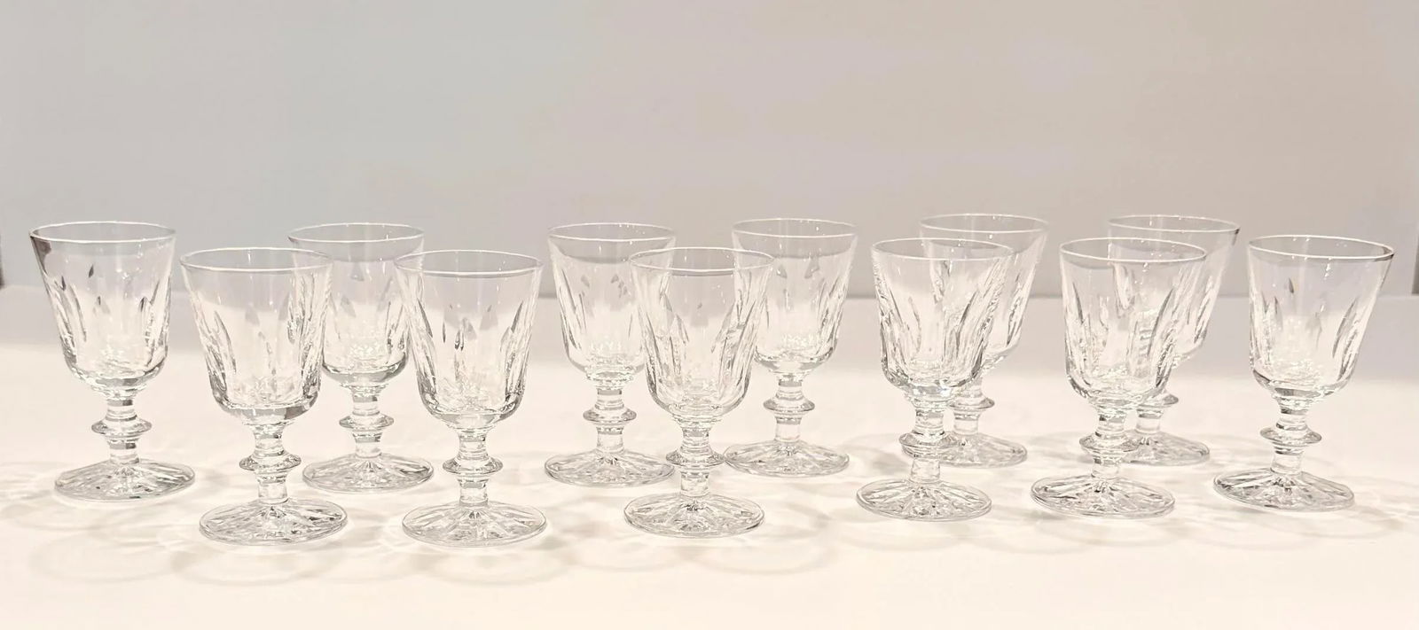 Large Set of 45 Signed Orrefors Swedish Crystal Glass Stemware - 7