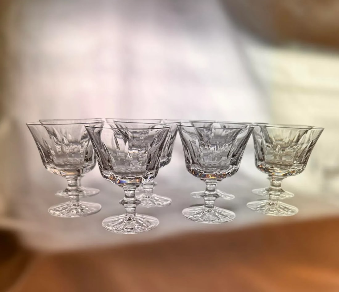 Large Set of 45 Signed Orrefors Swedish Crystal Glass Stemware - 9