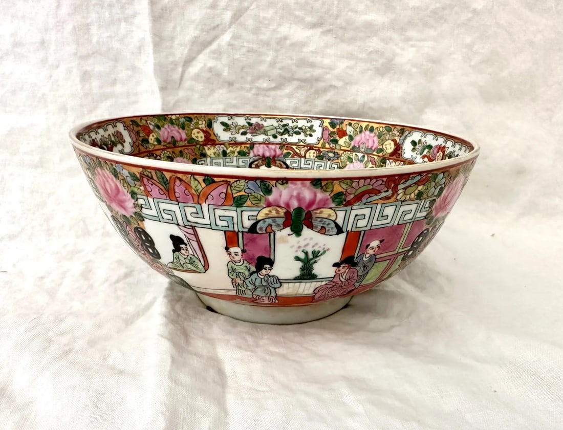 Vintage Chinese Qing Qianlong Porcelain Bowl - 12