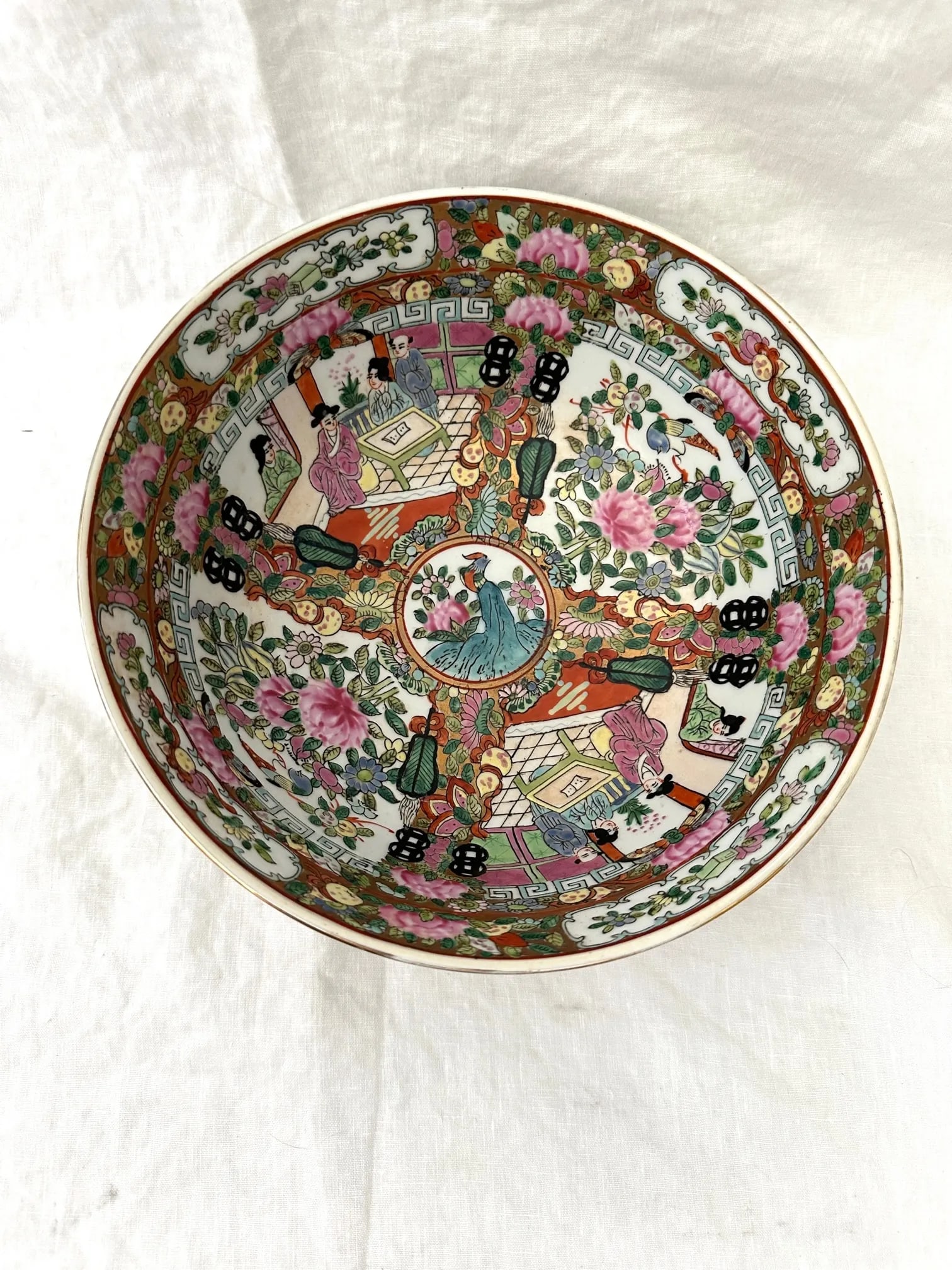 Vintage Chinese Qing Qianlong Porcelain Bowl - 2