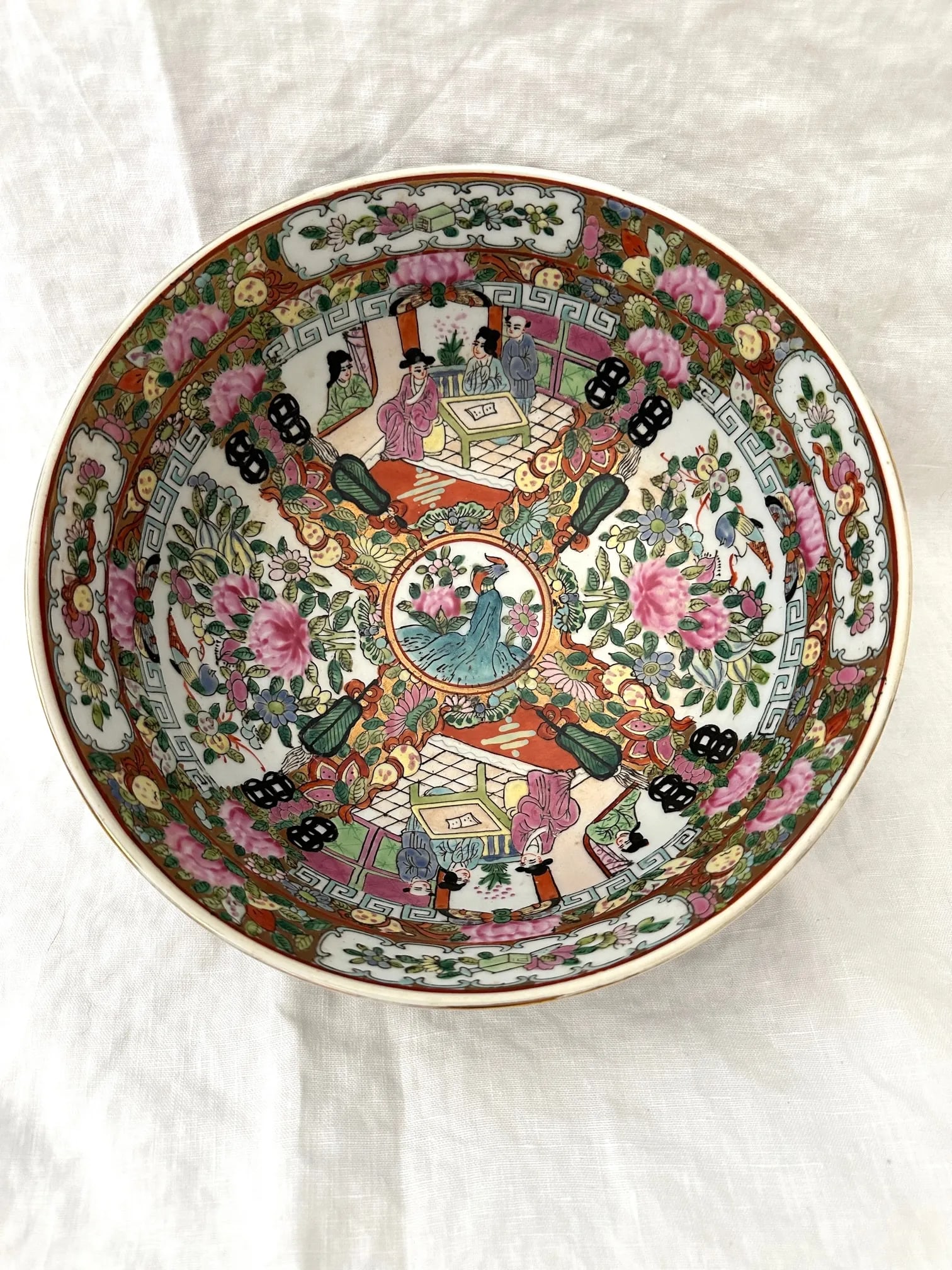 Vintage Chinese Qing Qianlong Porcelain Bowl - 5