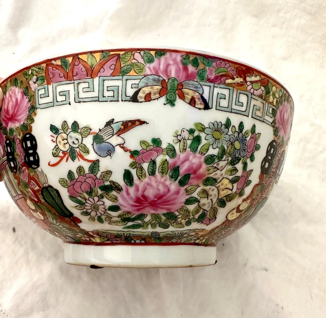 Vintage Chinese Qing Qianlong Porcelain Bowl - 9