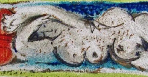 Picasso Original 1964 "Femme Nue Couchee." Lithograph. Edition: 1,000 - 4