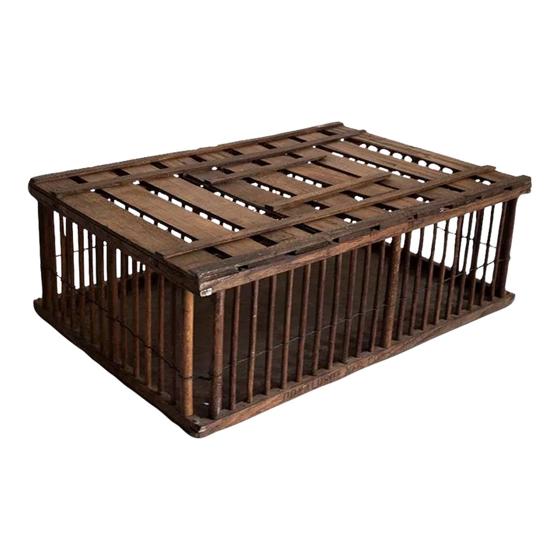 Antique Country Chicken Coop - Poultry Cage - Great Coffee Table: Antique Country Chicken Coop could make a wonderful rustic coffee table for a casual or country home by adding a piece of glass on top. To raise it, just add castors or hairpin legs. Think porch,