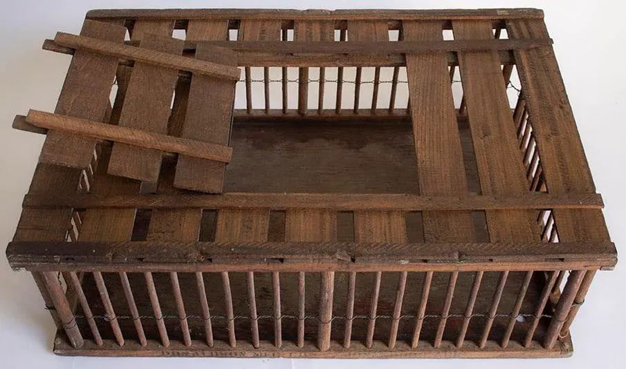 Antique Country Chicken Coop - Poultry Cage - Great Coffee Table - 5