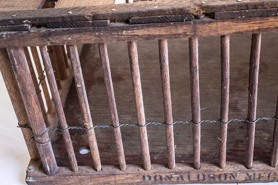 Antique Country Chicken Coop - Poultry Cage - Great Coffee Table - 6