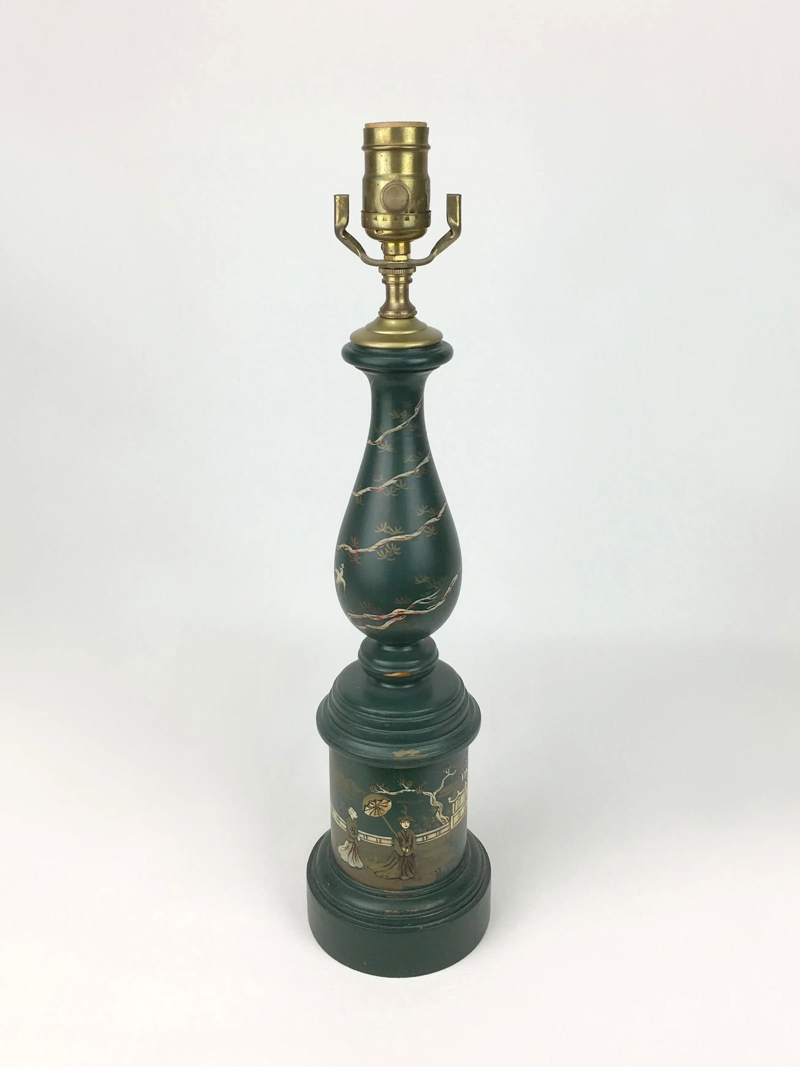 Chinoiserie Style Davenport Column Table Lamp by Brunschwig & Fils - 2