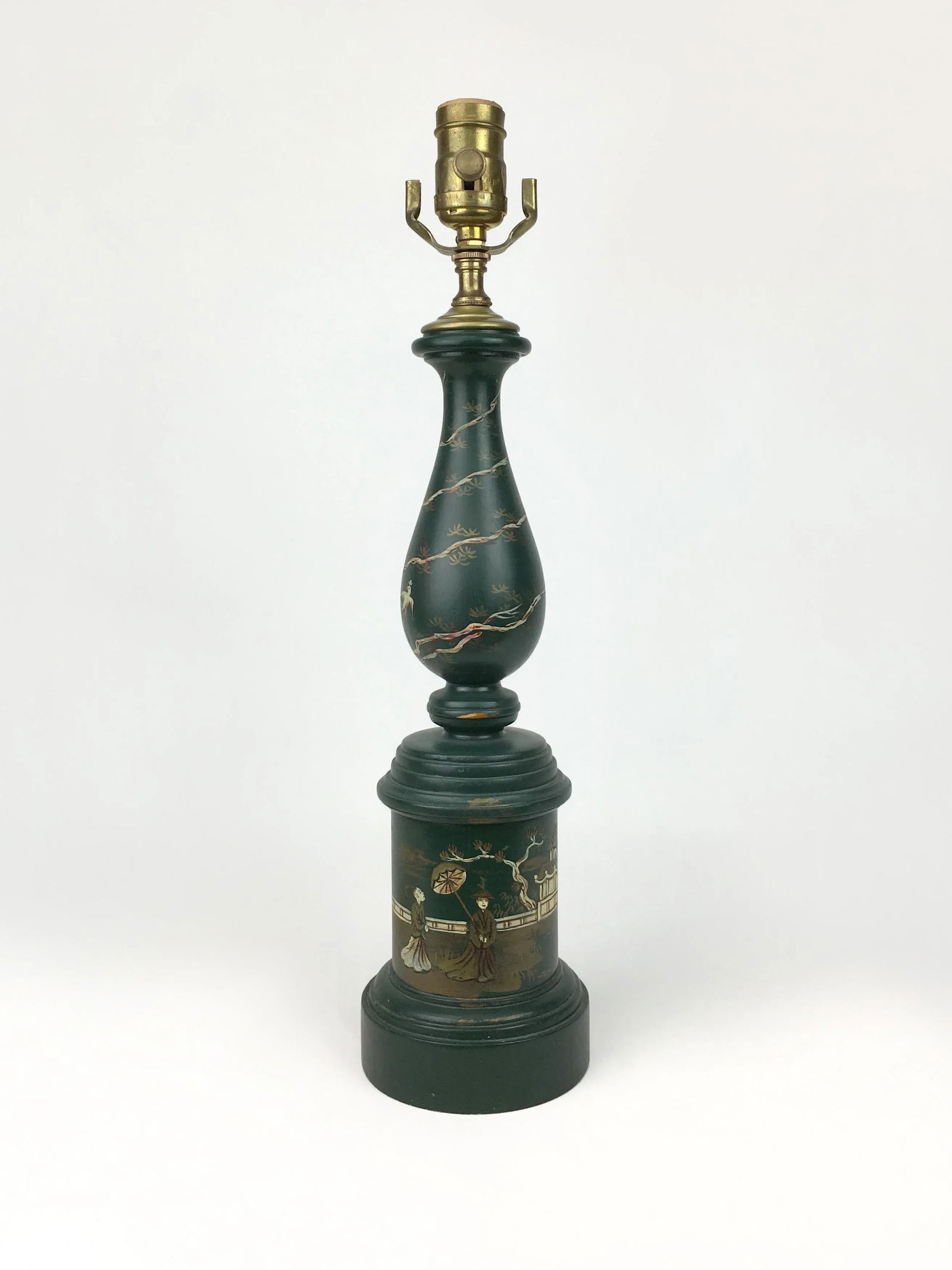 Chinoiserie Style Davenport Column Table Lamp by Brunschwig & Fils - 6