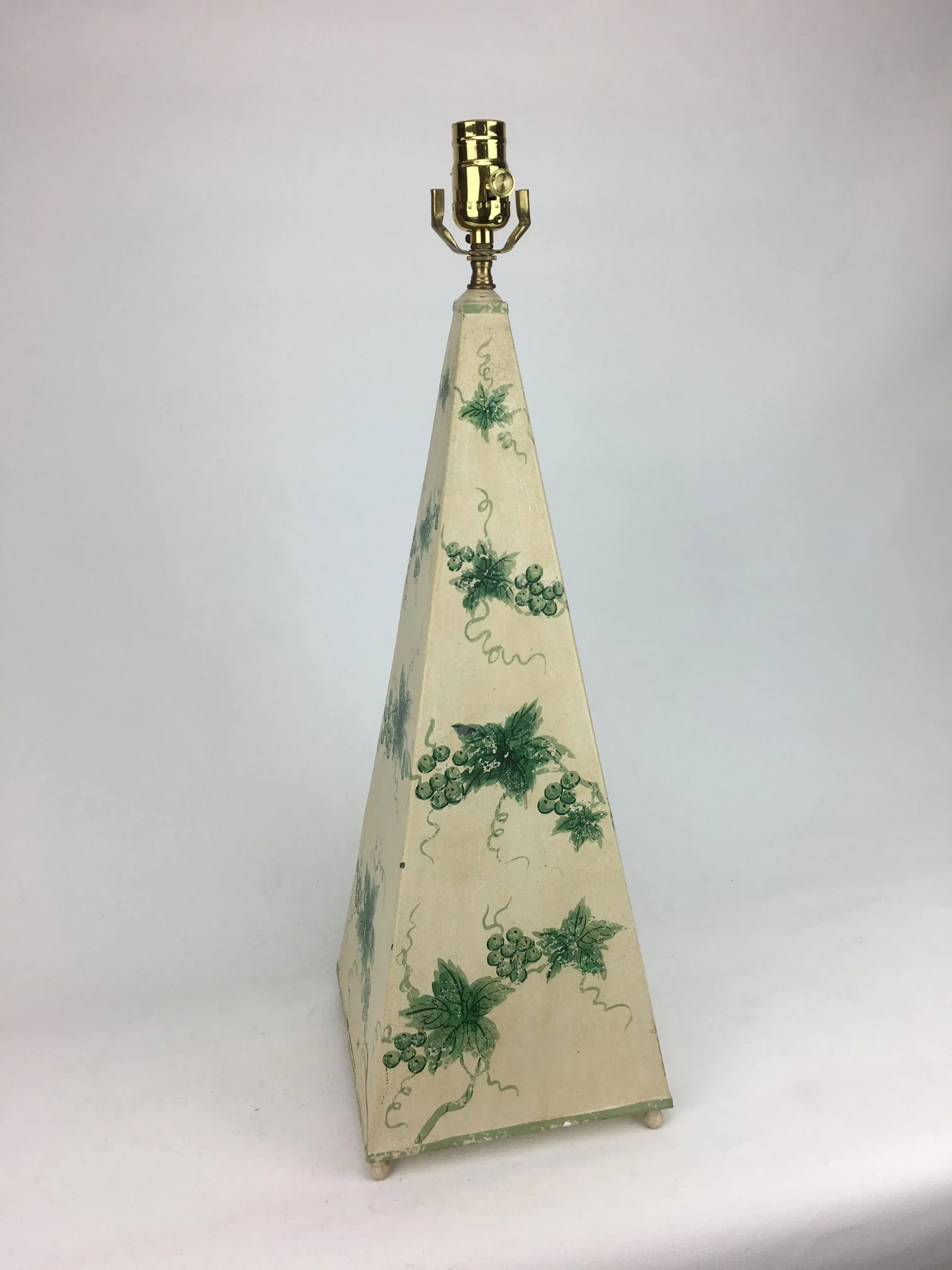 1980s Abstract Grape Vines Obelisk Lamp - 2