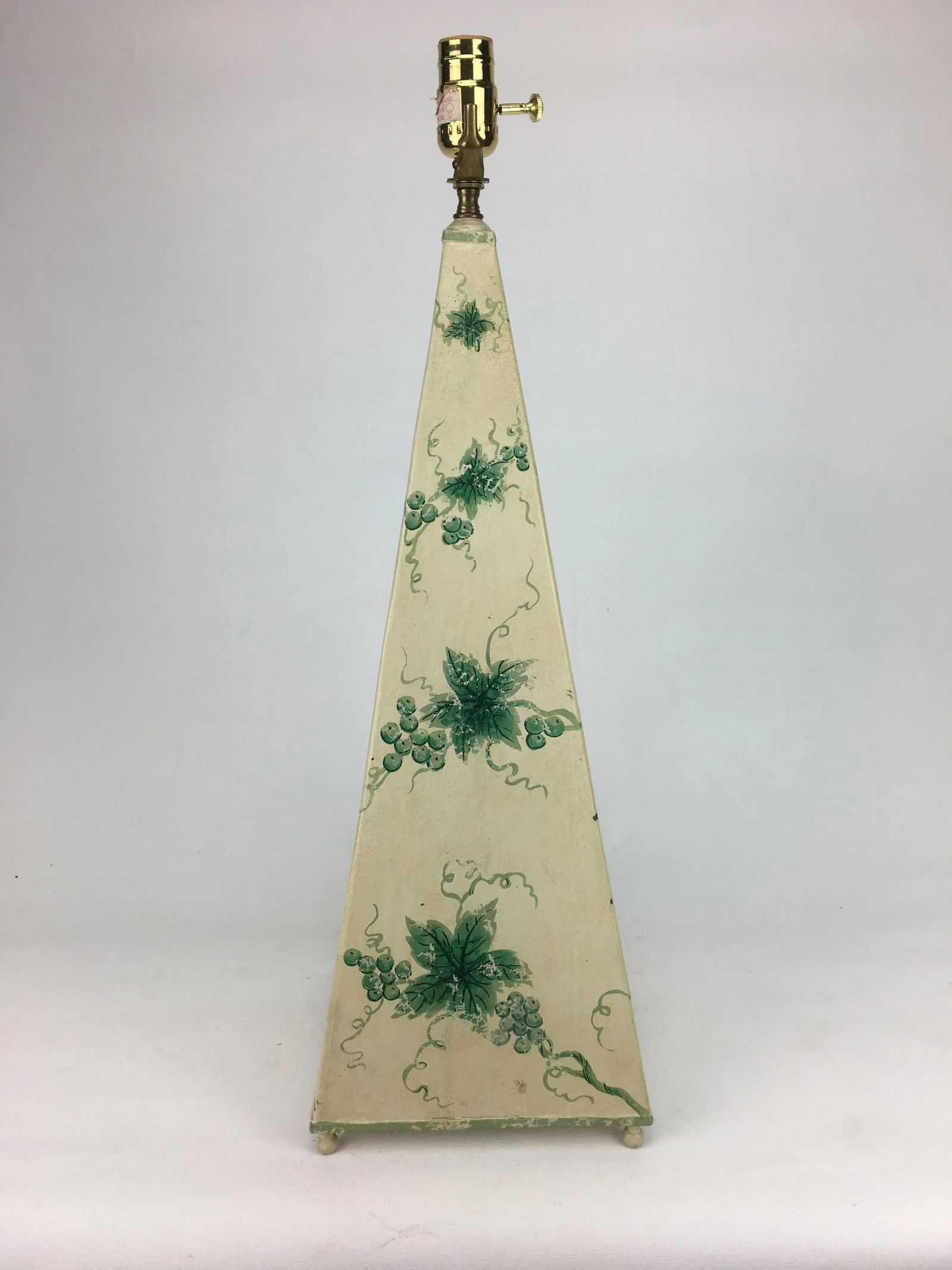 1980s Abstract Grape Vines Obelisk Lamp - 3