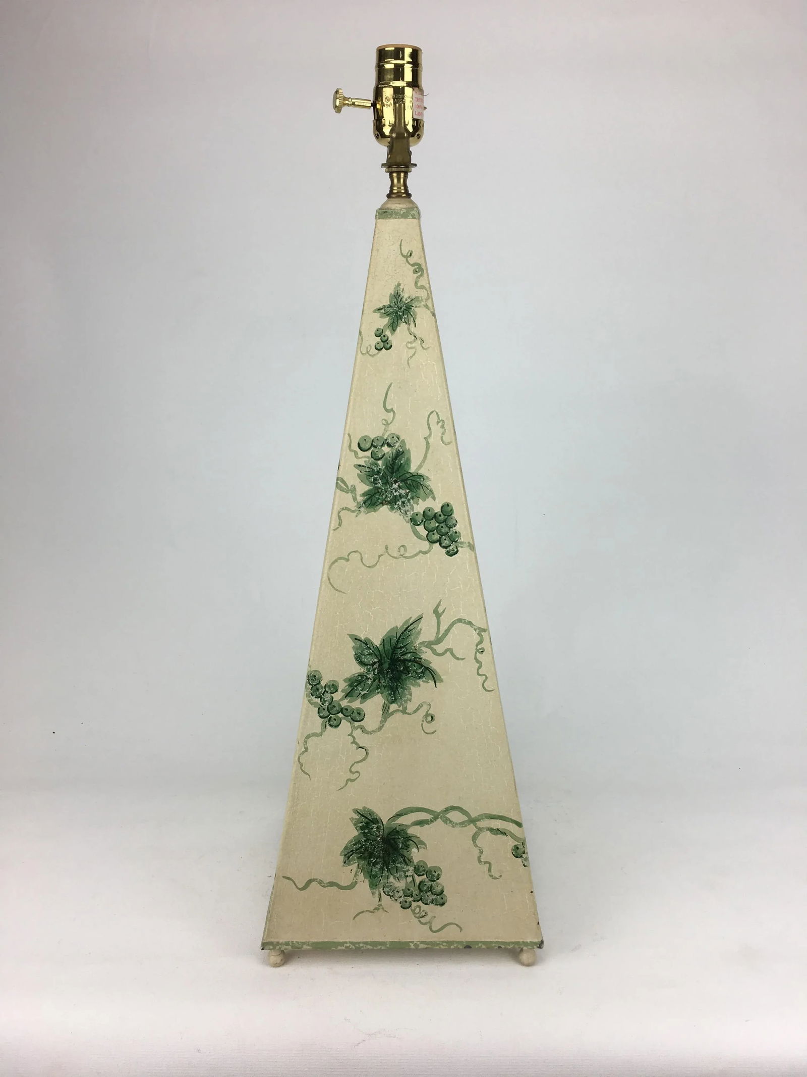 1980s Abstract Grape Vines Obelisk Lamp - 5